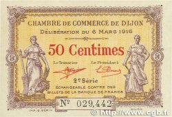 50 Centimes FRANCE Regionalismus und verschiedenen Dijon 1916 JP.053.07 VZ
