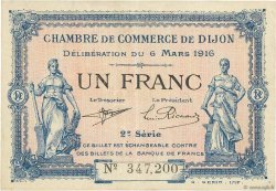 1 Franc FRANCE Regionalismus und verschiedenen Dijon 1916 JP.053.09 SS
