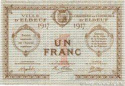 1 Franc  FRANCE regionalism and various Elbeuf 1917 JP.055.12