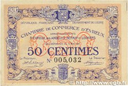 50 Centimes FRANCE regionalismo e varie Évreux 1916 JP.057.02 q.BB