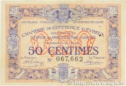 50 Centimes FRANCE régionalisme et divers Évreux 1916 JP.057.02 TTB