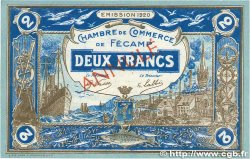 2 Francs Annulé FRANCE regionalism and miscellaneous Fécamp 1920 JP.058.06 AU+