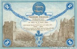 2 Francs Annulé FRANCE Regionalismus und verschiedenen Fécamp 1920 JP.058.06 fST+