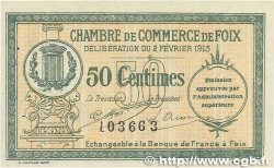 50 Centimes FRANCE regionalismo e varie Foix 1915 JP.059.05 SPL
