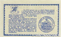 50 Centimes FRANCE regionalism and various Foix 1915 JP.059.05 XF