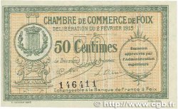 50 Centimes FRANCE regionalism and miscellaneous Foix 1915 JP.059.05 AU