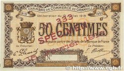 50 Centimes Spécimen FRANCE regionalism and miscellaneous Granville 1915 JP.060.03