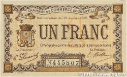 1 Franc FRANCE regionalism and various Granville 1915 JP.060.04 VF+
