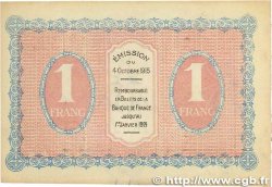 1 Franc FRANCE regionalism and various Gray et Vesoul 1915 JP.062.09 VF-