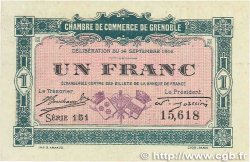 1 Franc FRANCE regionalism and miscellaneous Grenoble 1916 JP.063.06 AU