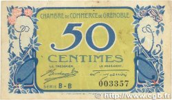 50 Centimes FRANCE regionalism and miscellaneous Grenoble 1917 JP.063.16 F