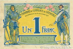 1 Franc FRANCE regionalismo y varios Grenoble 1917 JP.063.20 BC+