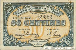 50 Centimes FRANCE Regionalismus und verschiedenen Guéret 1920 JP.064.19 S