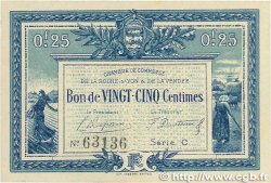 25 Centimes FRANCE Regionalismus und verschiedenen La Roche-Sur-Yon 1916 JP.065.26