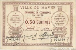 50 Centimes FRANCE régionalisme et divers Le Havre 1918 JP.068.01