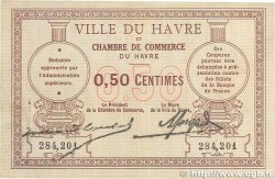 50 Centimes FRANCE regionalism and various Le Havre 1918 JP.068.01 VF