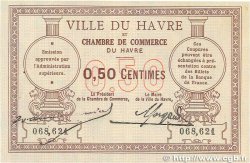 50 Centimes FRANCE regionalismo e varie Le Havre 1918 JP.068.01 SPL