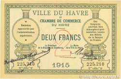 2 Francs FRANCE Regionalismus und verschiedenen Le Havre 1915 JP.068.12 VZ+