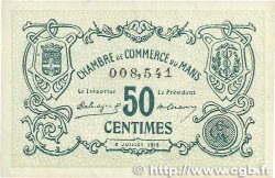 50 Centimes FRANCE regionalism and various Le Mans 1915 JP.069.01 VF+