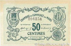 50 Centimes FRANCE regionalismo e varie Le Mans 1915 JP.069.01
