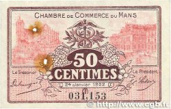 50 Centimes FRANCE regionalismo y varios Le Mans 1922 JP.069.23 BC