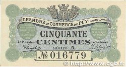 50 Centimes FRANCE regionalismo e varie Le Puy 1916 JP.070.01 q.SPL