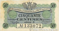 50 Centimes FRANCE regionalism and miscellaneous Le Puy 1916 JP.070.05 F