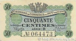 50 Centimes FRANCE Regionalismus und verschiedenen Le Puy 1916 JP.070.05 VZ