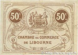 50 Centimes FRANCE régionalisme et divers Libourne 1915 JP.072.15 TB