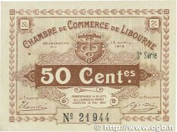 50 Centimes FRANCE regionalism and miscellaneous Libourne 1915 JP.072.15 XF