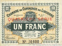 1 Franc FRANCE Regionalismus und verschiedenen Libourne 1917 JP.072.19 SS