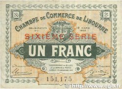 1 Franc FRANCE Regionalismus und verschiedenen Libourne 1920 JP.072.30