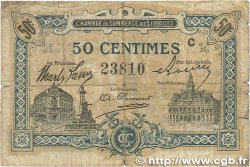 50 Centimes FRANCE regionalismo e varie Limoges 1914 JP.073.20 q.MB