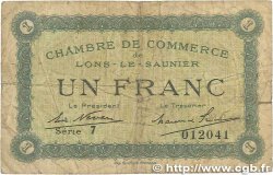 1 Franc FRANCE regionalism and miscellaneous Lons-Le-Saunier 1918 JP.074.18 G