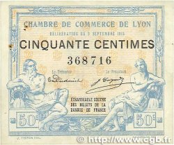 50 Centimes FRANCE régionalisme et divers Lyon 1915 JP.077.03 pr.SUP