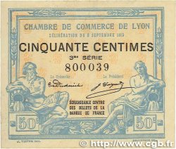 50 Centimes FRANCE régionalisme et divers Lyon 1915 JP.077.05 TTB