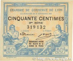 50 Centimes FRANCE régionalisme et divers Lyon 1915 JP.077.05 SUP+