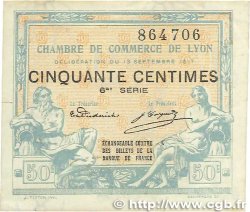 50 Centimes FRANCE Regionalismus und verschiedenen Lyon 1917 JP.077.14
