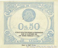 50 Centimes FRANCE regionalismo e varie Lyon 1917 JP.077.14 q.FDC