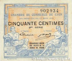 50 Centimes FRANCE régionalisme et divers Lyon 1918 JP.077.16 TTB