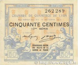 50 Centimes FRANCE regionalism and various Lyon 1919 JP.077.18 VF-