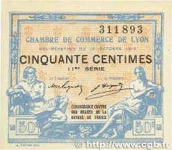 50 Centimes FRANCE Regionalismus und verschiedenen Lyon 1919 JP.077.18