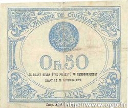 50 Centimes FRANCE Regionalismus und verschiedenen Lyon 1920 JP.077.20 S