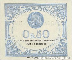 50 Centimes FRANCE regionalismo e varie Lyon 1920 JP.077.20 AU+
