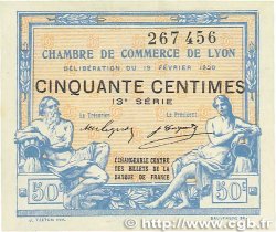 50 Centimes  FRANCE regionalism and miscellaneous Lyon 1920 JP.077.20 UNC