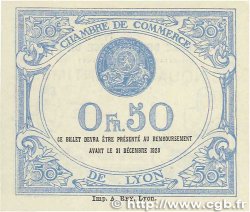 50 Centimes FRANCE regionalism and various Lyon 1920 JP.077.22 UNC