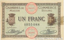 1 Franc Fauté FRANCE regionalism and various Macon, Bourg 1915 JP.078.03 XF