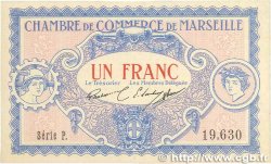 1 Franc FRANCE regionalism and miscellaneous Marseille 1917 JP.079.64 AU+
