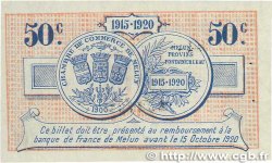 50 Centimes FRANCE regionalism and miscellaneous Melun 1915 JP.080.01 XF