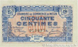 50 Centimes FRANCE regionalismo y varios Melun 1915 JP.080.01 EBC